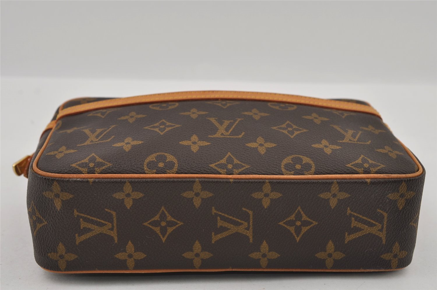Authentic Louis Vuitton Monogram Compiegne 23 Clutch Hand Bag M51847 LV 3220I