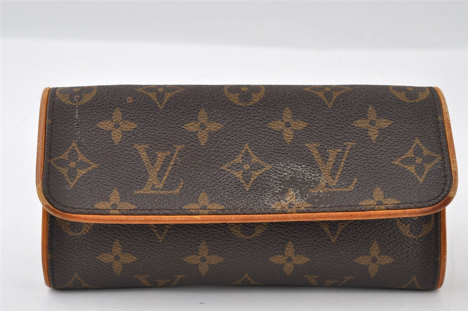 Authentic Louis Vuitton Monogram Pochette Twin PM Shoulder Bag M51854 LV 3222I