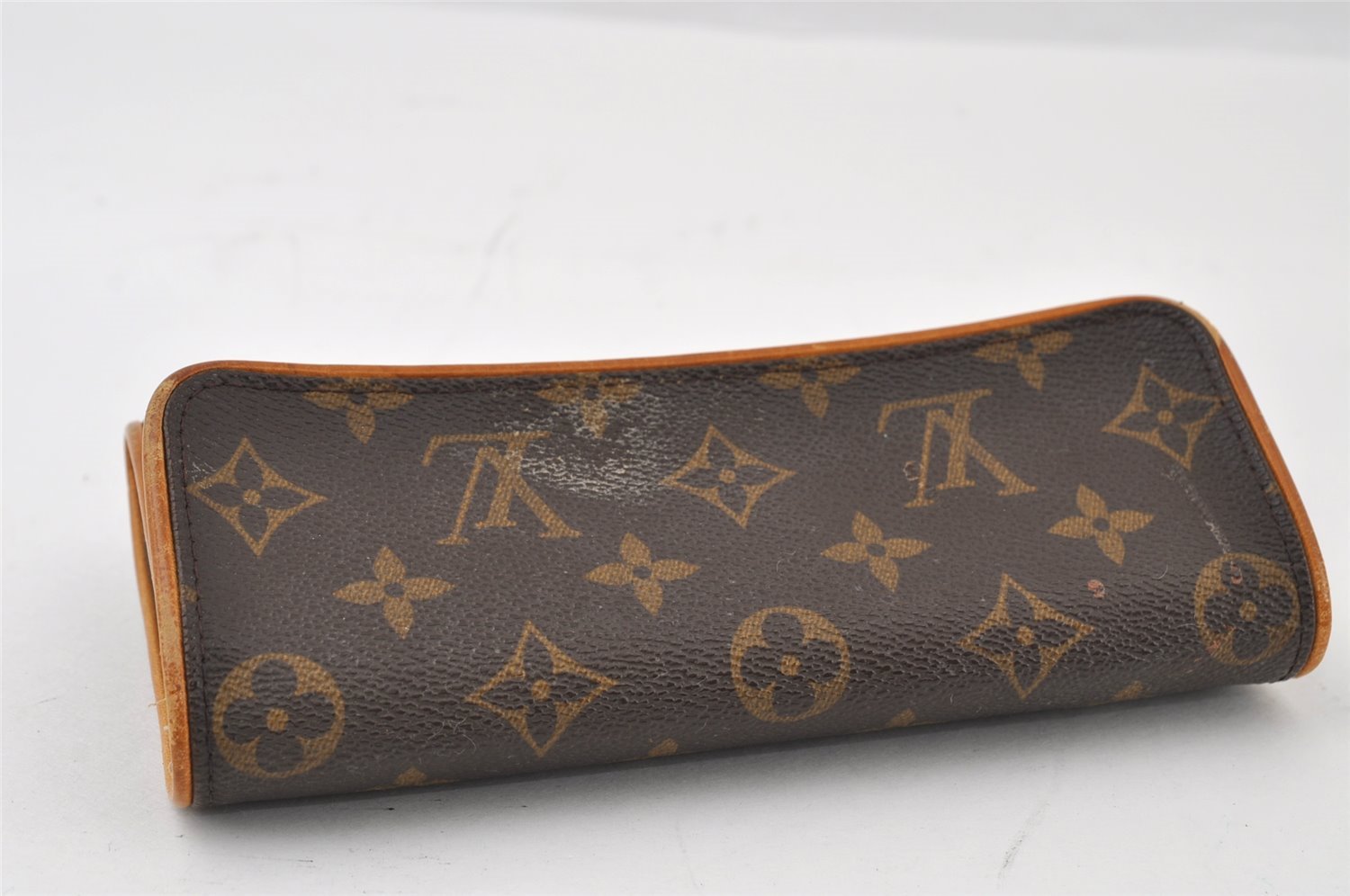 Authentic Louis Vuitton Monogram Pochette Twin PM Shoulder Bag M51854 LV 3222I