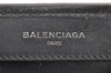 Authentic BALENCIAGA Navy Caba S Hand Bag Canvas Leather 339933 Navy Blue 3224I