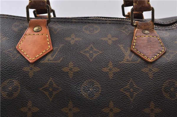 Authentic LOUIS VUITTON Monogram Speedy 30 Hand Bag M41526 LV 3225C