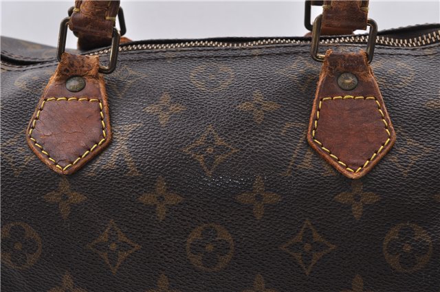 Authentic LOUIS VUITTON Monogram Speedy 30 Hand Bag M41526 LV 3225C