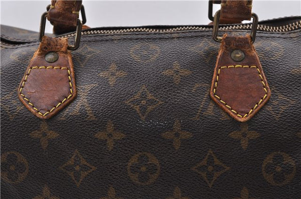 Authentic LOUIS VUITTON Monogram Speedy 30 Hand Bag M41526 LV 3225C