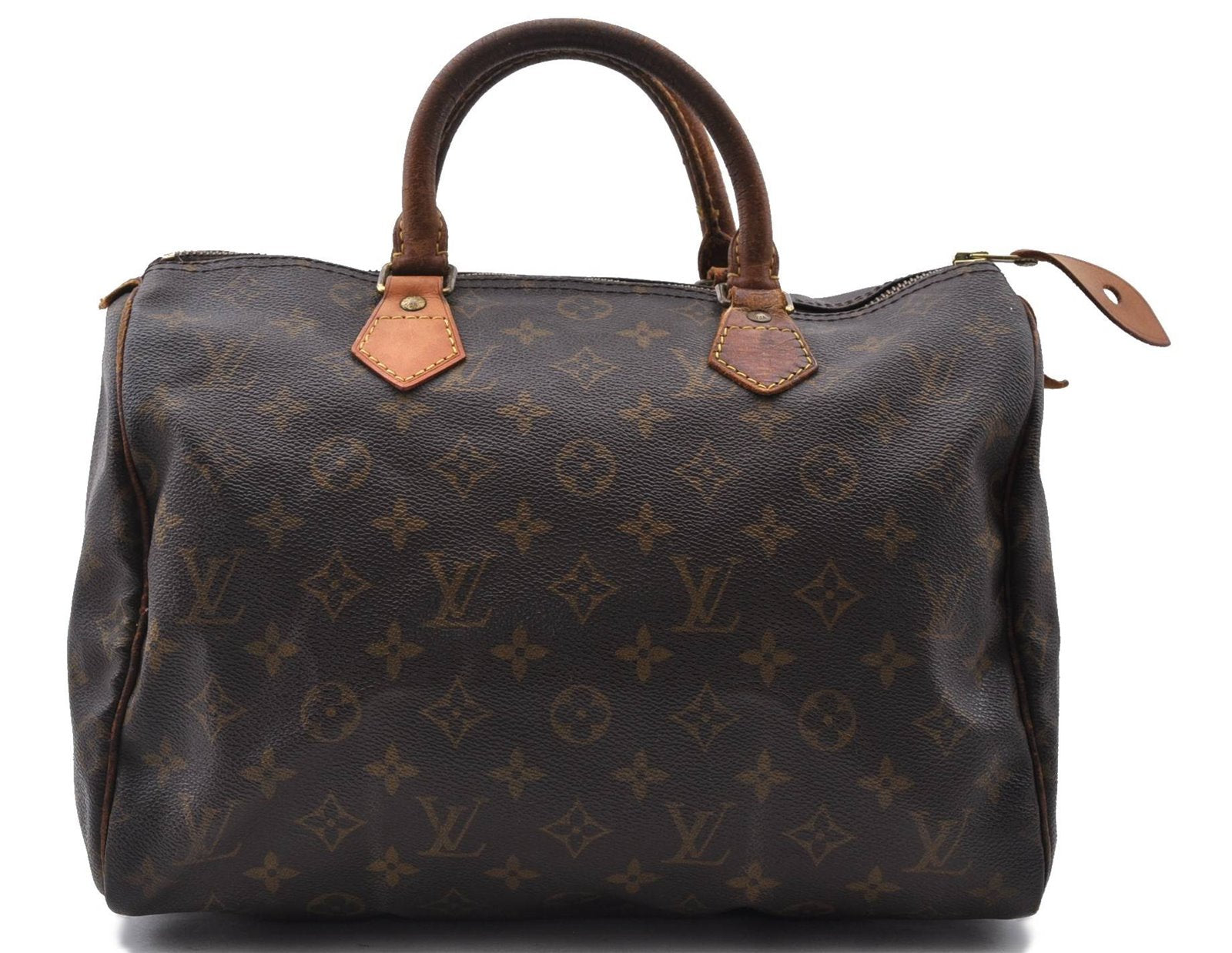 Authentic LOUIS VUITTON Monogram Speedy 30 Hand Bag M41526 LV 3225C