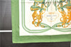 Auth HERMES Petit Carre 40 Scarf Handkerchief "BRIDES de GALA" Silk Green 3226D