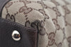 Authentic GUCCI Abbey Shoulder Tote Bag GG Canvas Leather 141470 Brown 3226I