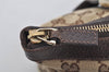 Authentic GUCCI Abbey Shoulder Tote Bag GG Canvas Leather 141470 Brown 3226I