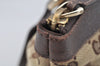 Authentic GUCCI Abbey Shoulder Tote Bag GG Canvas Leather 141470 Brown 3226I