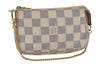 Authentic Louis Vuitton Damier Azur Mini Pochette Accessoires N58010 Pouch 3227I