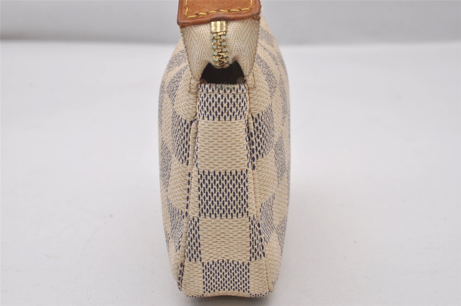 Authentic Louis Vuitton Damier Azur Mini Pochette Accessoires N58010 Pouch 3227I