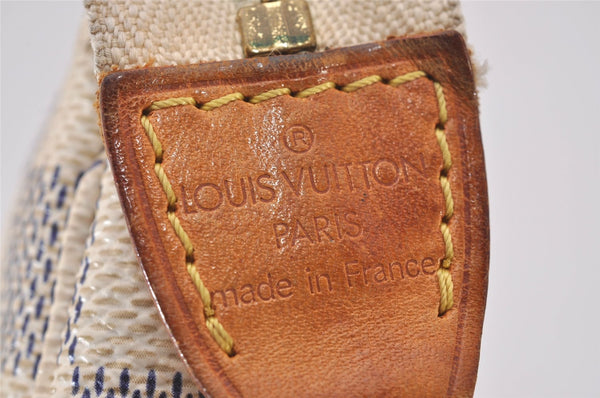 Authentic Louis Vuitton Damier Azur Mini Pochette Accessoires N58010 Pouch 3227I