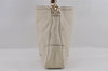 Authentic GUCCI Bamboo 2Way Shoulder Cross Body Bag Leather 282315 White 3228I