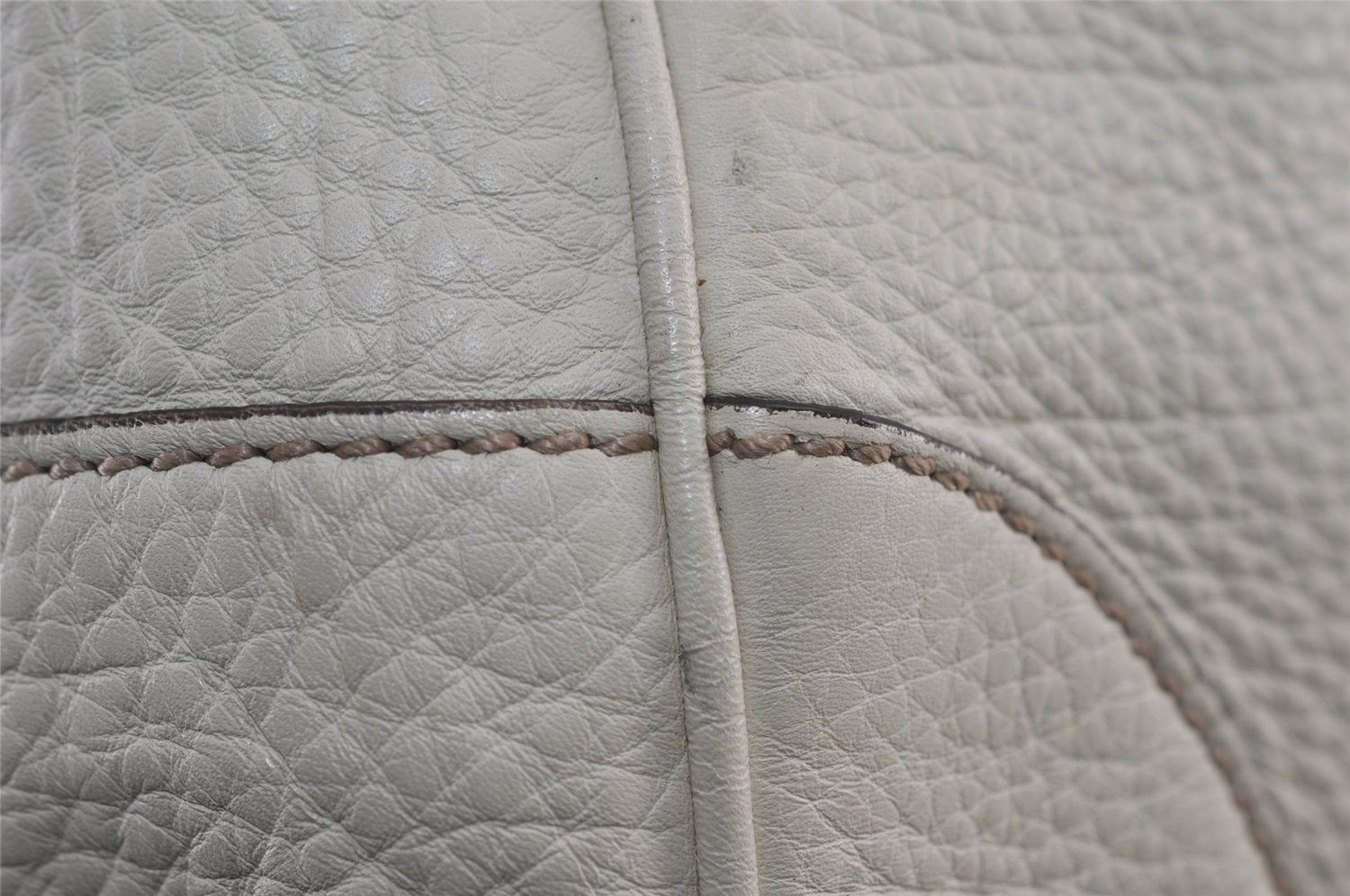 Authentic GUCCI Bamboo 2Way Shoulder Cross Body Bag Leather 282315 White 3228I