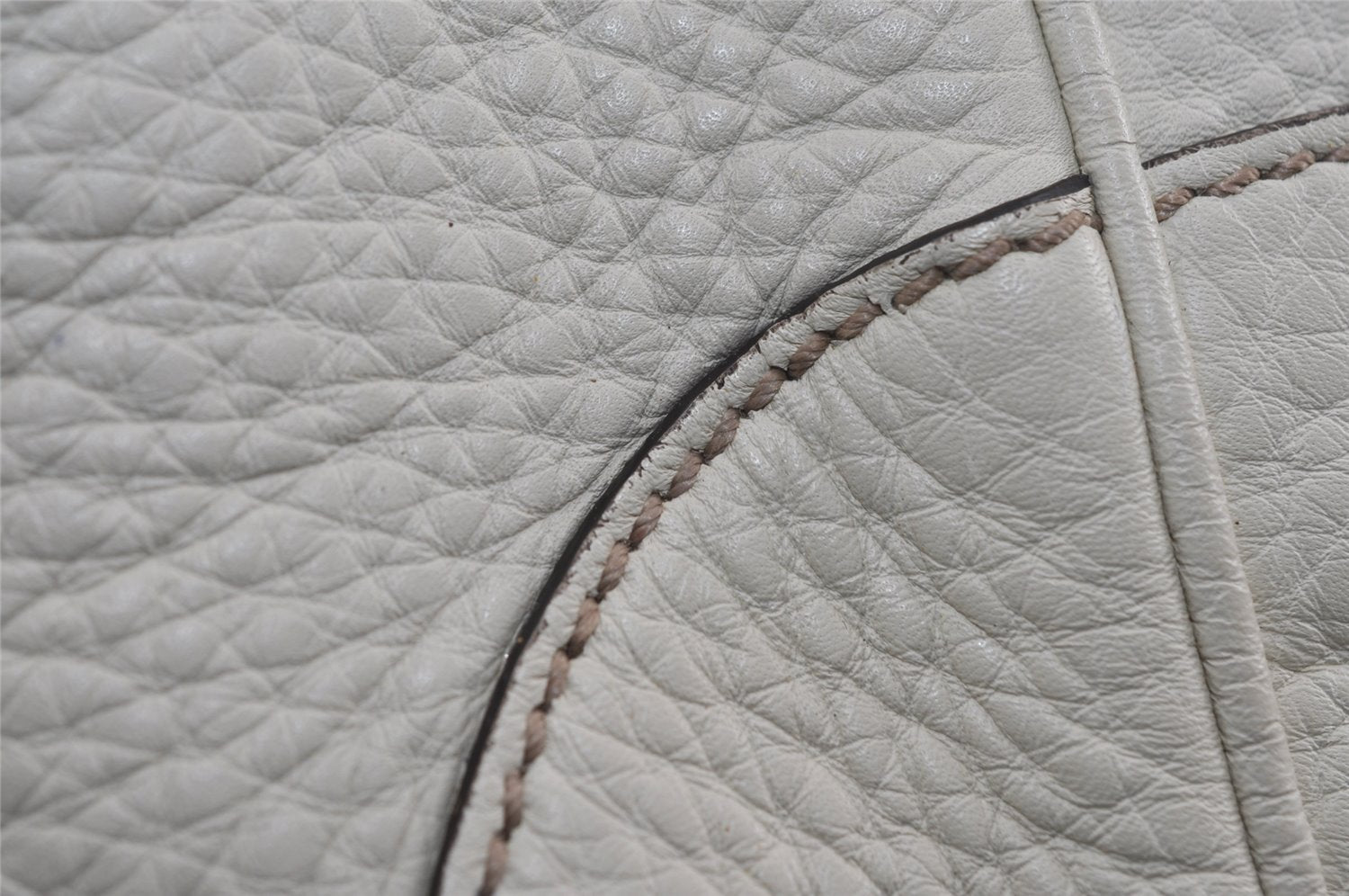 Authentic GUCCI Bamboo 2Way Shoulder Cross Body Bag Leather 282315 White 3228I