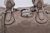 Authentic Chloe Paddington Leather Shoulder Hand Bag Beige 3229D