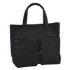 Authentic GUCCI Vintage Tote Hand Bag GG Canvas Leather 0021080 Black 3232I