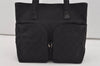 Authentic GUCCI Vintage Tote Hand Bag GG Canvas Leather 0021080 Black 3232I