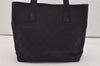Authentic GUCCI Vintage Tote Hand Bag GG Canvas Leather 0021080 Black 3232I