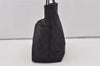 Authentic GUCCI Vintage Tote Hand Bag GG Canvas Leather 0021080 Black 3232I