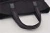 Authentic GUCCI Vintage Tote Hand Bag GG Canvas Leather 0021080 Black 3232I