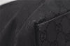 Authentic GUCCI Vintage Tote Hand Bag GG Canvas Leather 0021080 Black 3232I