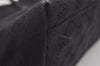 Authentic GUCCI Vintage Tote Hand Bag GG Canvas Leather 0021080 Black 3232I