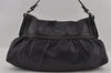 Authentic FENDI Selleria Vintage Shoulder Hand Bag Leather Black 3234I