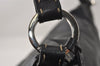 Authentic FENDI Selleria Vintage Shoulder Hand Bag Leather Black 3234I
