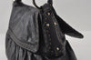 Authentic FENDI Selleria Vintage Shoulder Hand Bag Leather Black 3234I