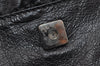 Authentic FENDI Selleria Vintage Shoulder Hand Bag Leather Black 3234I