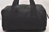 Authentic PRADA Nylon Tessuto Leather Shoulder Hand Boston Bag Black 3235I