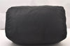 Authentic PRADA Nylon Tessuto Leather Shoulder Hand Boston Bag Black 3235I