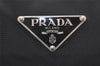 Authentic PRADA Nylon Tessuto Leather Shoulder Hand Boston Bag Black 3235I