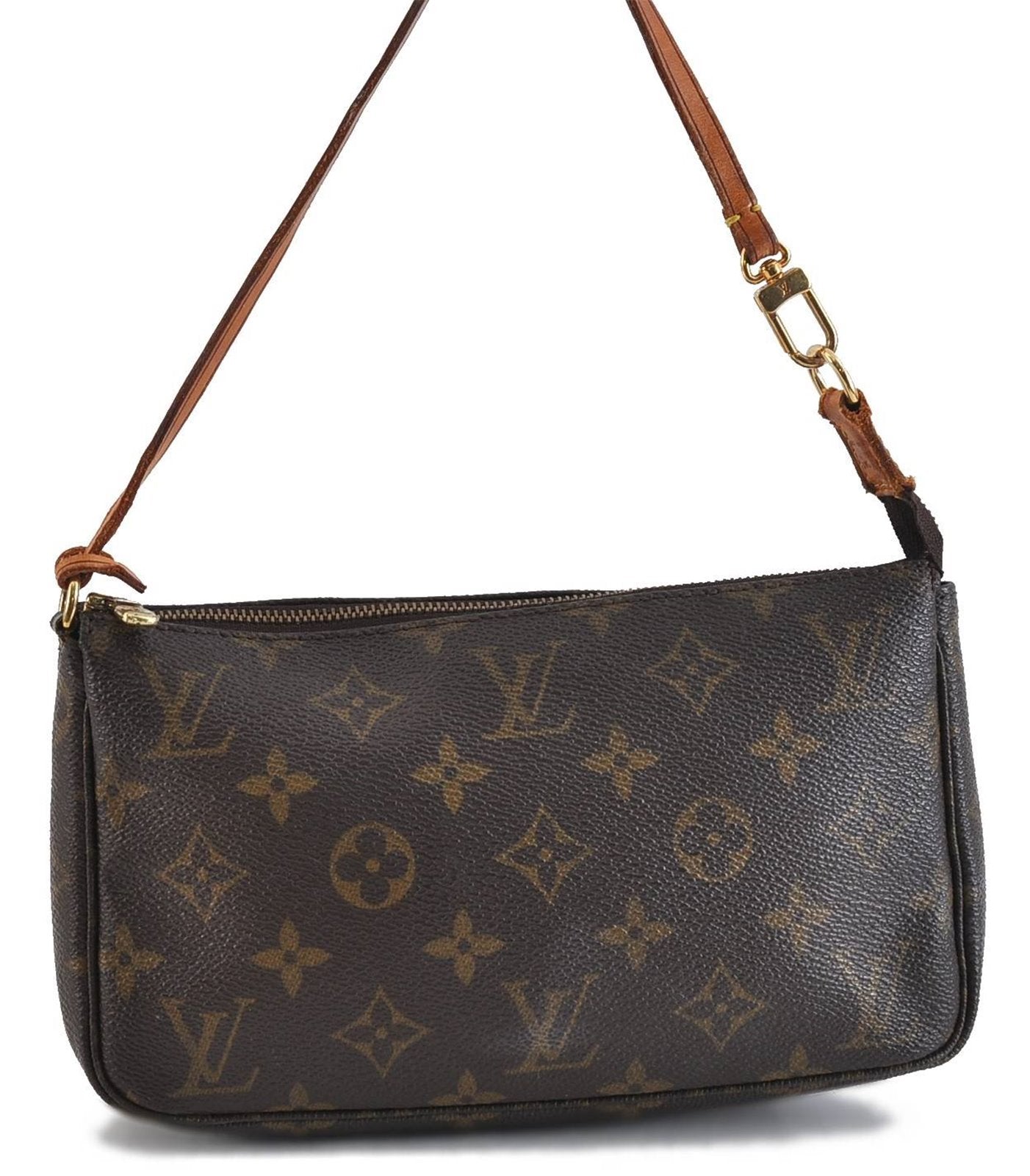 Authentic LOUIS VUITTON Monogram Pochette Accessoires Pouch M51980 LV 3235C