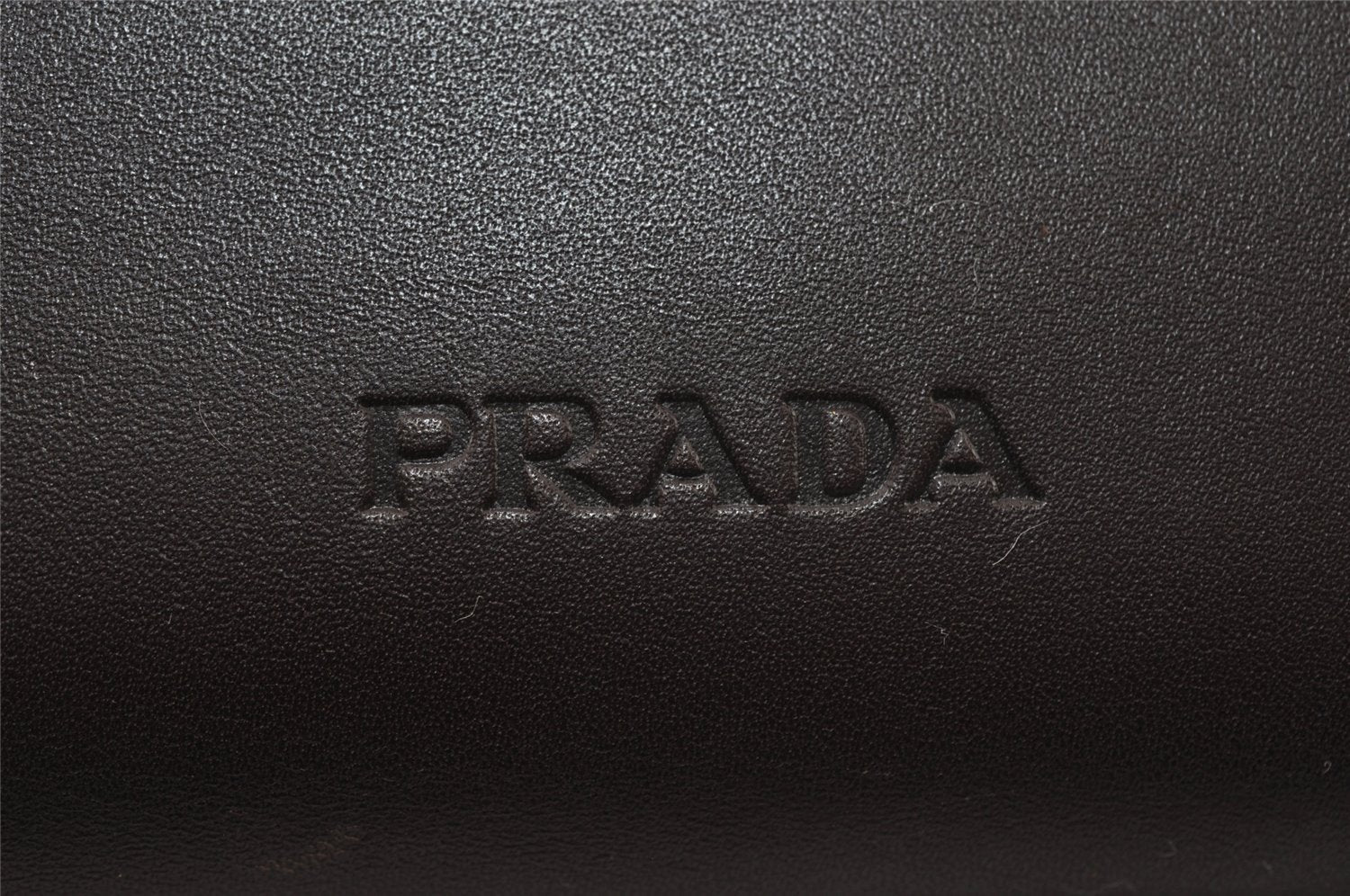 Authentic PRADA Vintage Leather Shoulder Hand Bag Purse Brown 3236I