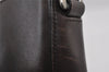 Authentic PRADA Vintage Leather Shoulder Hand Bag Purse Brown 3236I