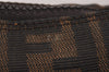 Authentic FENDI Vintage Zucca Hand Bag Purse Canvas Leather Brown Junk 3237I