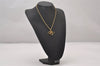 Authentic Christian Dior Gold Tone Chain Pendant Necklace CD 3238I