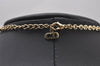 Authentic Christian Dior Gold Tone Chain Pendant Necklace CD 3238I