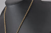 Authentic Christian Dior Gold Tone Chain Pendant Necklace CD 3238I