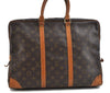 Auth Louis Vuitton Monogram Porte Documents Voyage Briefcase M53361 LV 3241D