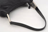 Authentic PRADA TESSUTO SPAZZOL Nylon Leather Shoulder Bag B8842 Black 3241I