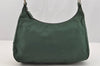 Authentic PRADA Nylon Tessuto Plastic Shoulder Hand Bag Purse Green 3242I