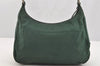 Authentic PRADA Nylon Tessuto Plastic Shoulder Hand Bag Purse Green 3242I