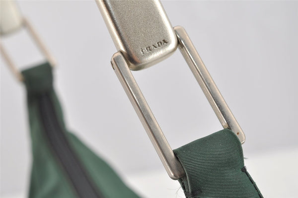 Authentic PRADA Nylon Tessuto Plastic Shoulder Hand Bag Purse Green 3242I
