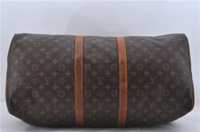 Authentic Louis Vuitton Monogram Keepall 55 Boston Bag M41424 LV 3243D