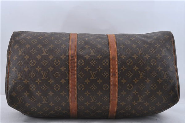 Authentic Louis Vuitton Monogram Keepall 55 Boston Bag M41424 LV 3243D