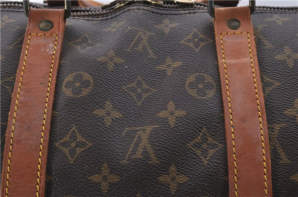 Authentic Louis Vuitton Monogram Keepall 55 Boston Bag M41424 LV 3243D