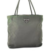 Authentic PRADA Vintage Nylon Tessuto Tote Hand Bag Purse Green 3244I