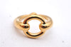 Authentic HERMES Scarf Ring Moris Circle Design Gold 3245D